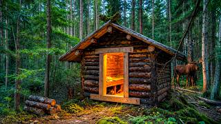 FOREST CABIN in the WILDERNESS - getting ready for AUTUMN