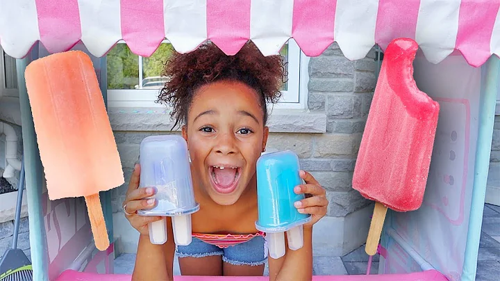 GIANT Magical Popsicle at Cali's Ice Cream stand f...