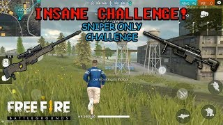 SNIPER ONLY CHALLENGE - Free Fire Battlegrounds INSANE CHALLENGE screenshot 4