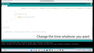 Time countdown function in arduino without delay