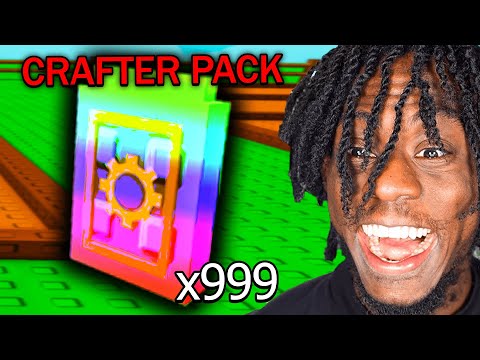 Starting Over Using CRAFTERS PACK SEEDS In Grow A Garden..