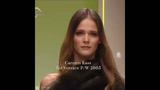 Carmen Kass for Versace F/W 2005 #carmenkass #versace #video #viral #fyp