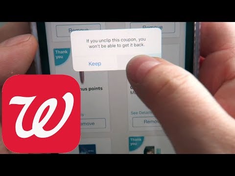 How to remove digital coupons from Walgreens app?