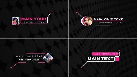 Elegant Call Outs After Effects Templates