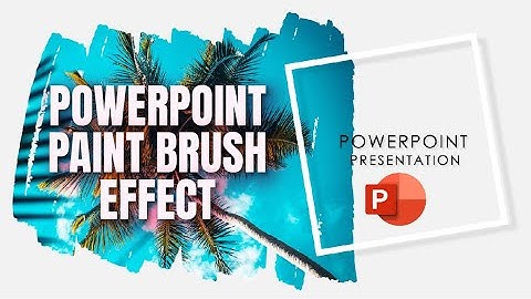 POWERPOINT COVER SLIDE DESIGN. BRUSH STROKE EFFECT IN PPT | CLIPPING MASK