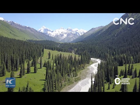 China From Above | Xinjiang Tianshan