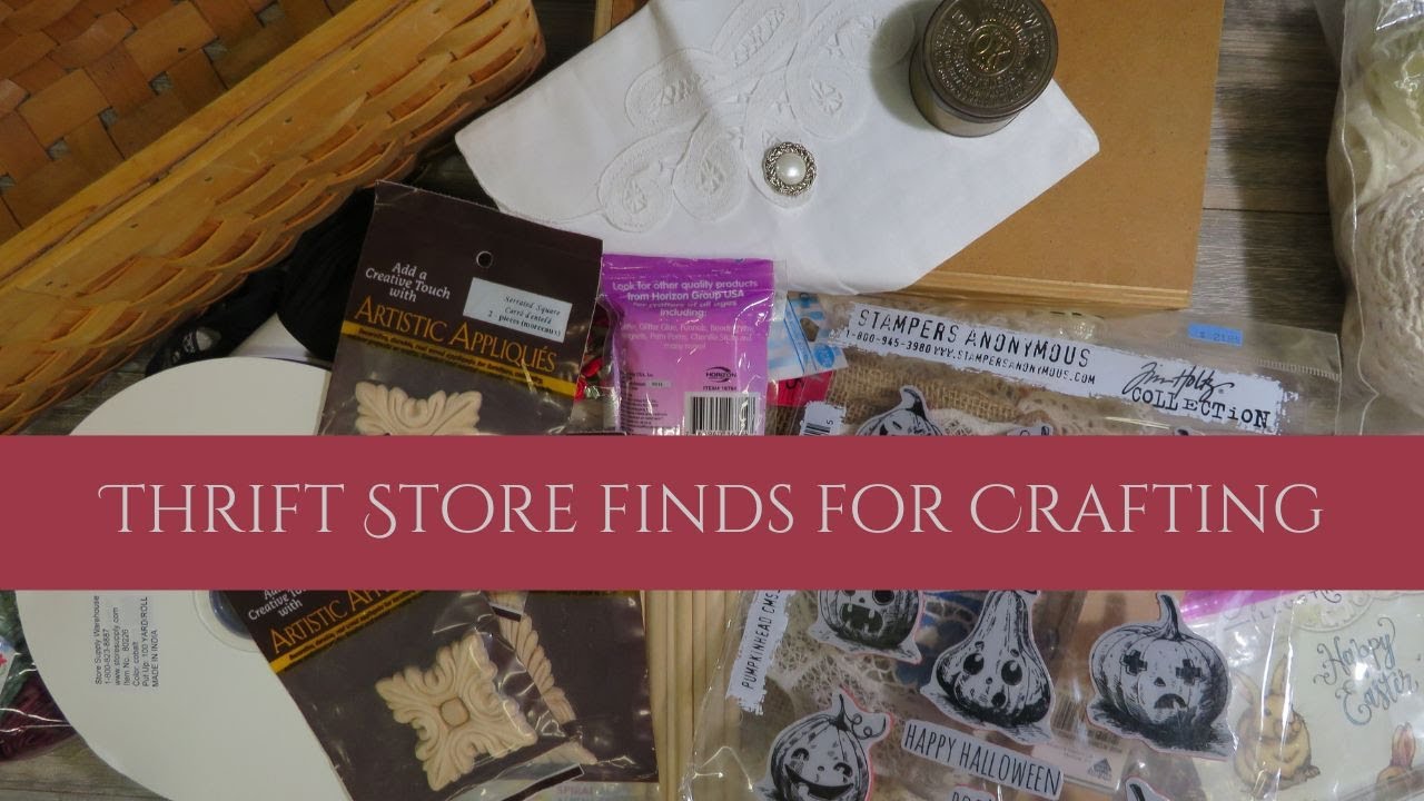 Thrift Store Finds for Crafting - YouTube