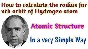 How to Calculate the radius of nth Orbit of Hydrogen atom? Bernot academy of sciences