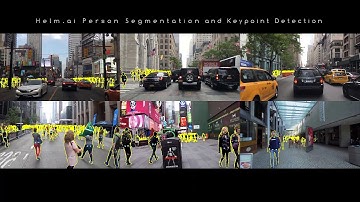 Helm.ai Pedestrian Segmentation and Keypoint Detection