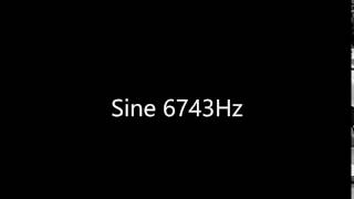 Sine 6743Hz Audio Only