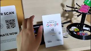 Google Review NFC Menu Stands