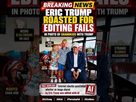 🚨 Eric Trump Roasted Over Alleged AI Editing Fails in Family Photo