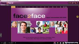 تثبيت الاسطوانة CD أو DVD المرفقة مع كتاب face2face