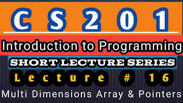 CS201 Short Lecture - 16 | VU Short Lecture | Introduction to Programming in ( Urdu / Hindi )