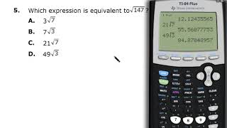 #5 of the 2017 Algebra I Release STAAR Test