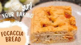 How to make Soft and Crispy Big Bubble Focaccia . No Knead Bread