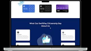 SwiftPay landing page design interactions screenshot 2