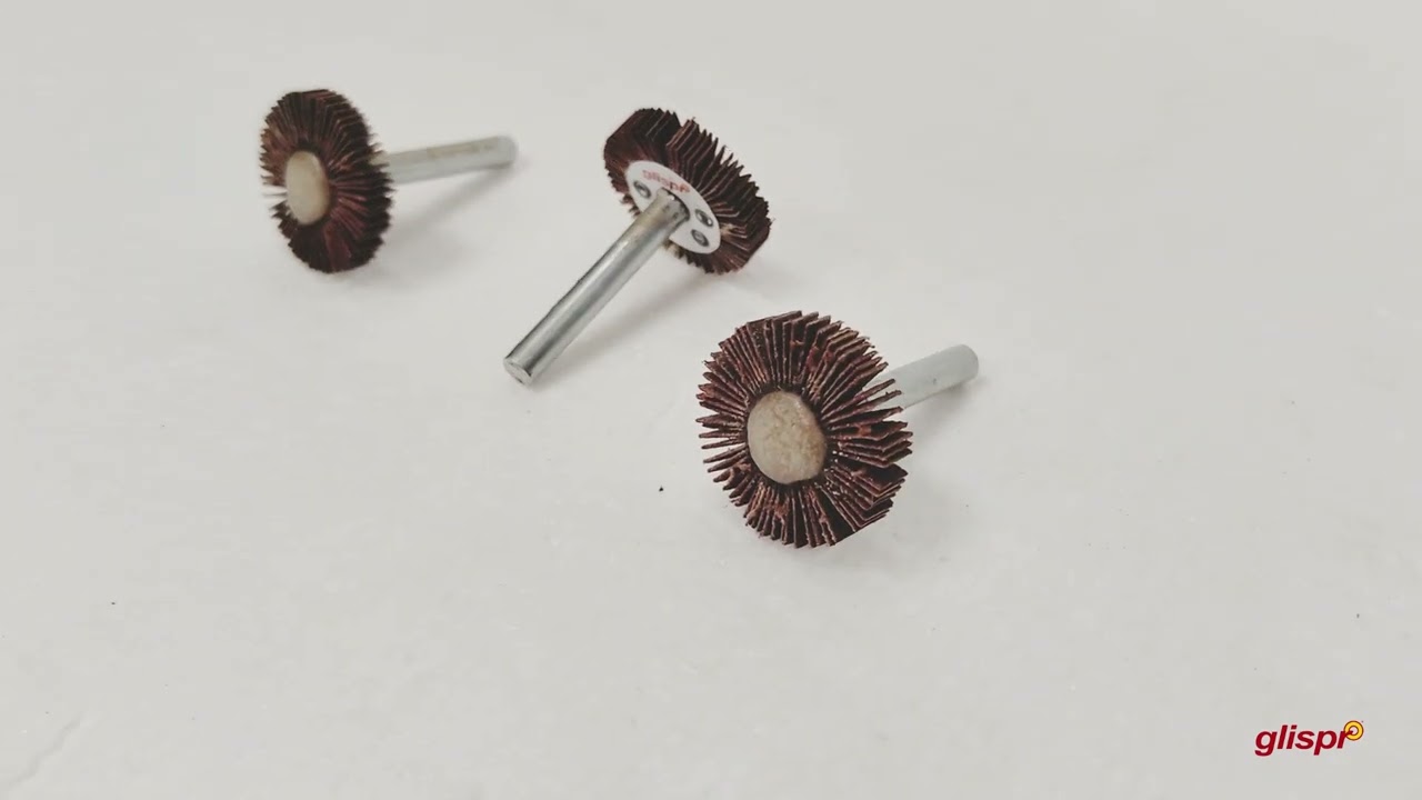 Glispro Spindle Mop Wheels – G150 | 30x6x6 mm | Non-Woven Abrasive Polishing Wheel