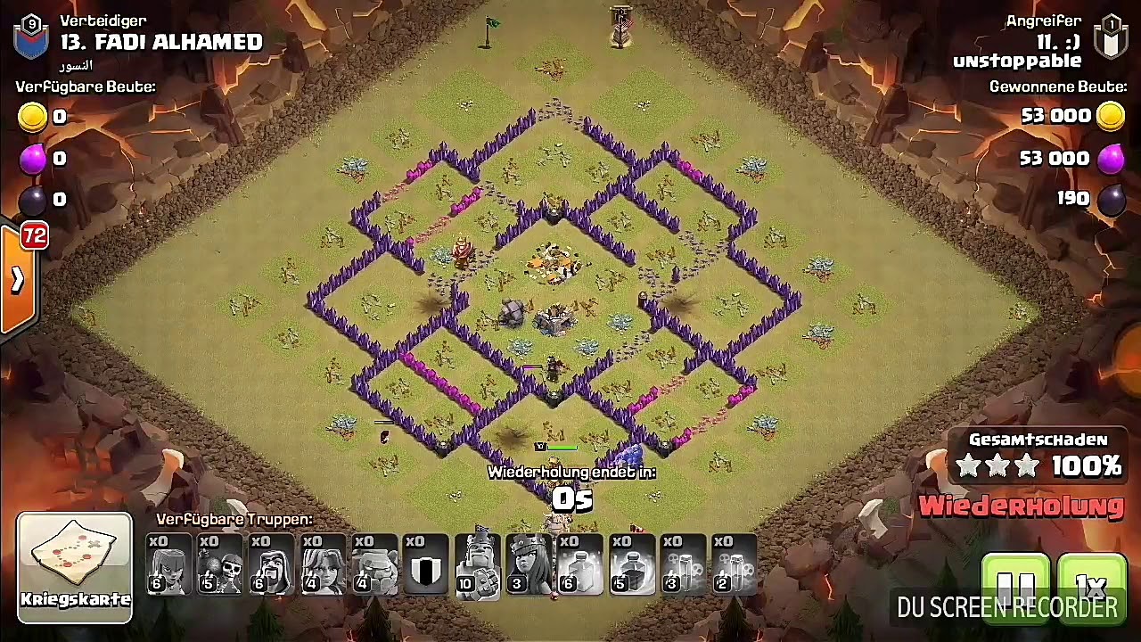 ⭐⭐⭐Drei Sterne Angriffe im Clan unstoppable⭐⭐⭐