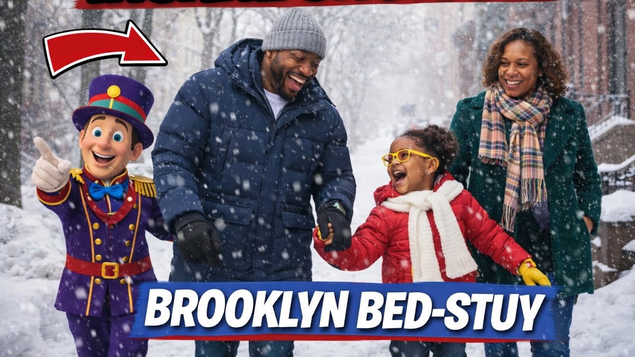 Brooklyn Bed-Stuy Snow Day… Then Gigglepants Pulled Up 😂❄️