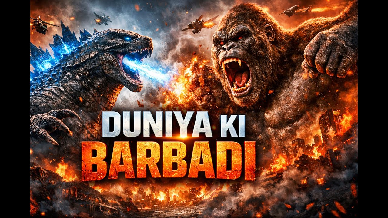 DUNIYA KI BARBADI 😱 | Godzilla vs Kong Ki Sabse Khatarnak Kahani | Full Movie Story