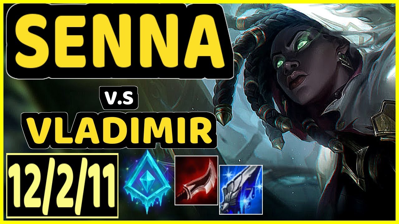 JUZINHO (SENNA) vs VLADIMIR - 12/2/11 KDA BOTTOM ADC GAMEPLAY - BR Ranked GRANDMASTER