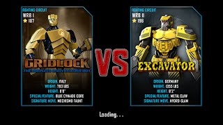 Real Steel WRB Free Sparring | GridLock VS Excavator | NEW ROBOT