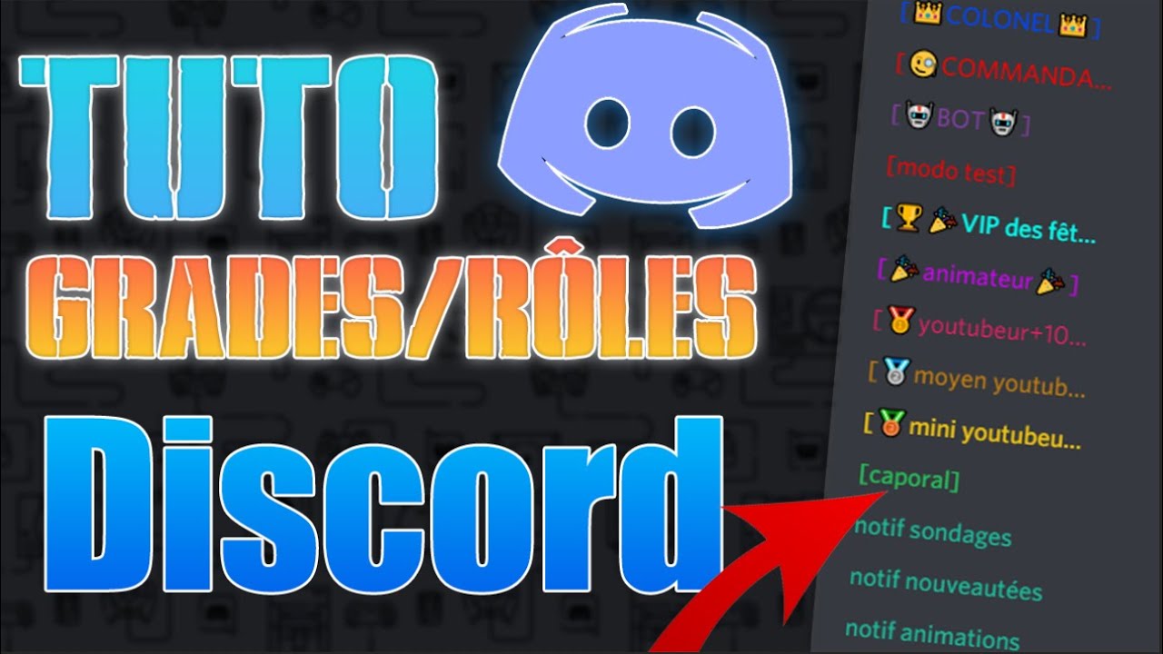 TOUT SAVOIR SUR LES GRADES/RÔLES DISCORD ! - YouTube