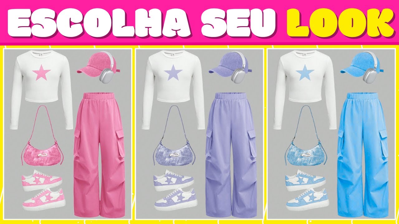 👠 QUAL LOOK VOCÊ ESCOLHE? 😍 Teste Divertido Para Fashionistas! [QUIZ]