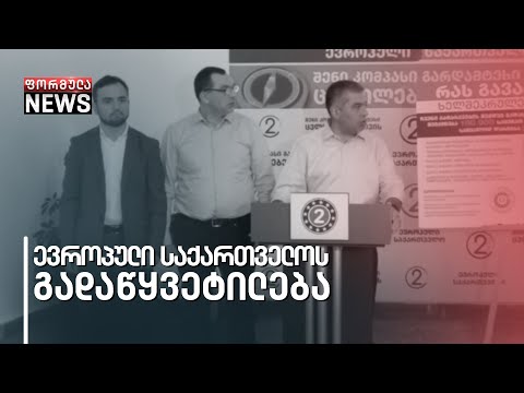 ევროპული საქართველო საპარლამენტო არჩევნებში კოალიციას ივანიშვილის პარტიასთან არ შექმნის