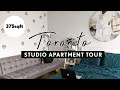 Toronto Studio Apartment Tour 375SQFT | Andrea Gnanatheepan