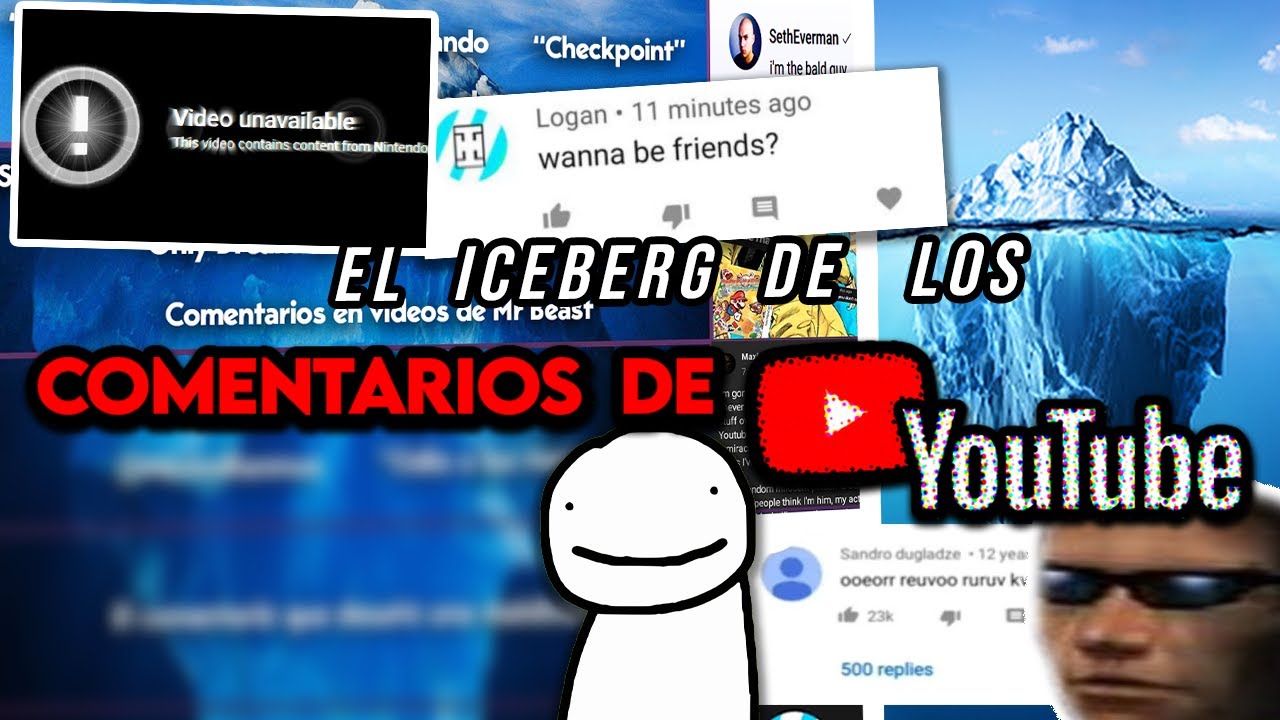 El iceberg de los Comentarios De YouTube