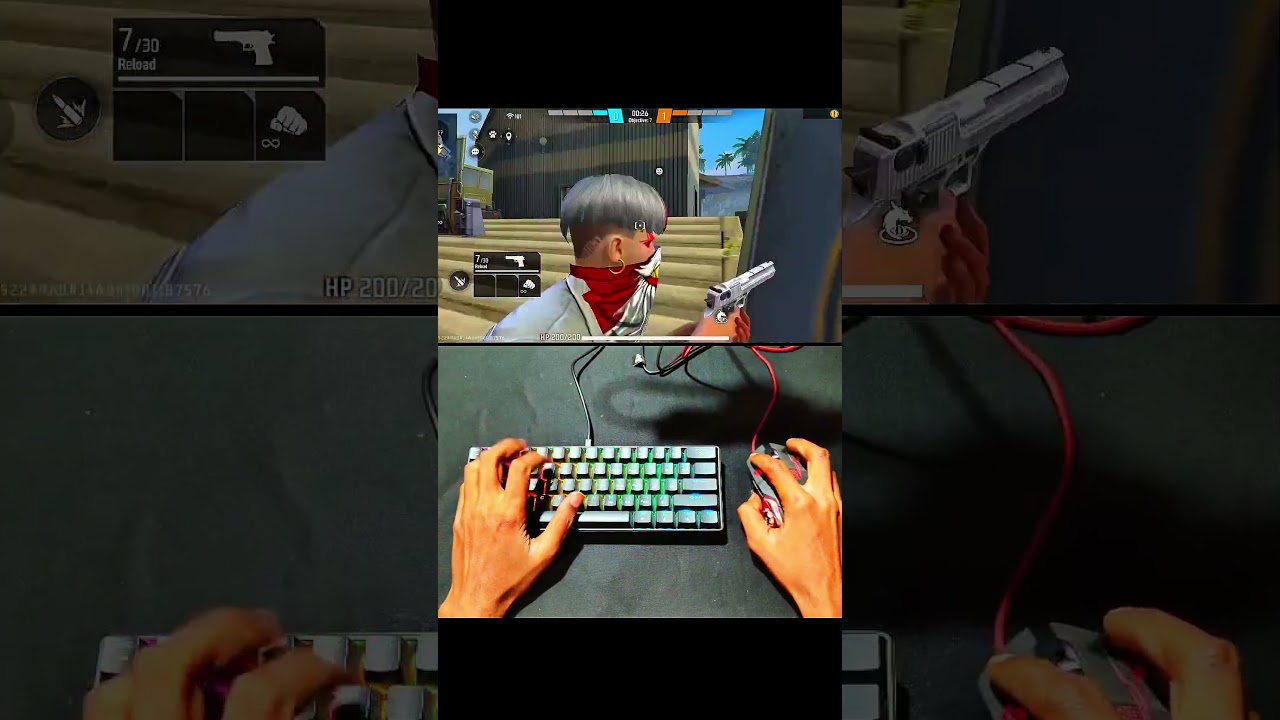 Игровая клавиатура и мышь Free Fire 🖱️⌨️📲 Геймплей 