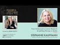 Episode 204 stephanie kauffman president  coo melanoma research alliance  board cochair at imwf