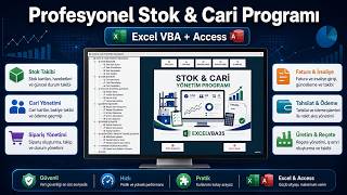 Profesyonel Stok & Cari Takip Programı, Excel ve Access Tabanlı | Yeni Versiyon screenshot 2