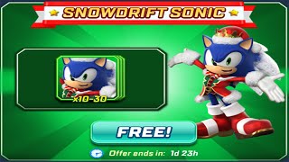 Sonic Forces Speed Battle - Free cards Festive Character Snowdrift Sonic (android, ios) gameplay