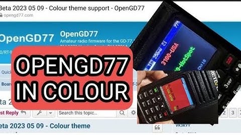 OPENGD 77 in COLOUR FULL SET UP - RT3S(MD380UV)