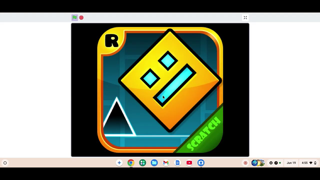 Me playing geometry dash - YouTube