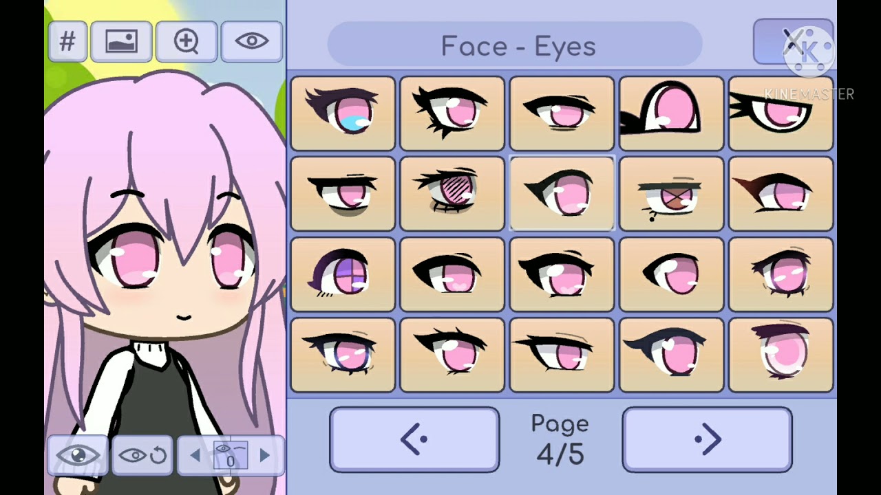 how to create a cute gacha life character - YouTube