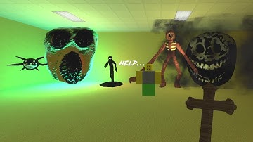 DOORS BUT IN GMOD! BACKROOMS ENTITIES WITH CRUCIFIX!