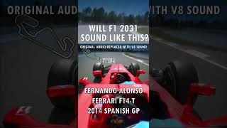 F1 V8 Edit - Spanish GP Ferrari F14T Alonso Qualifying Lap 2014 #Formula1 #V8Sound #V8Engine