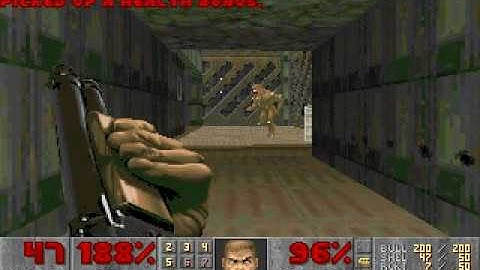 Doom E1M4 Speed Run