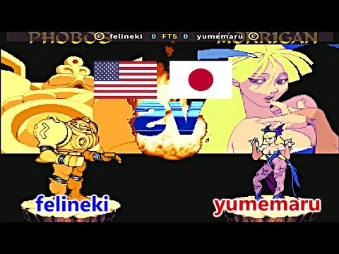 Vampire Hunter - darkstalkers' revenge - felineki vs yumemaru FT5