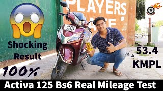 Mileage Test Activa 125 Bs6 FI New Model | Real Mileage | Honda Activa | Bikes Presenter 