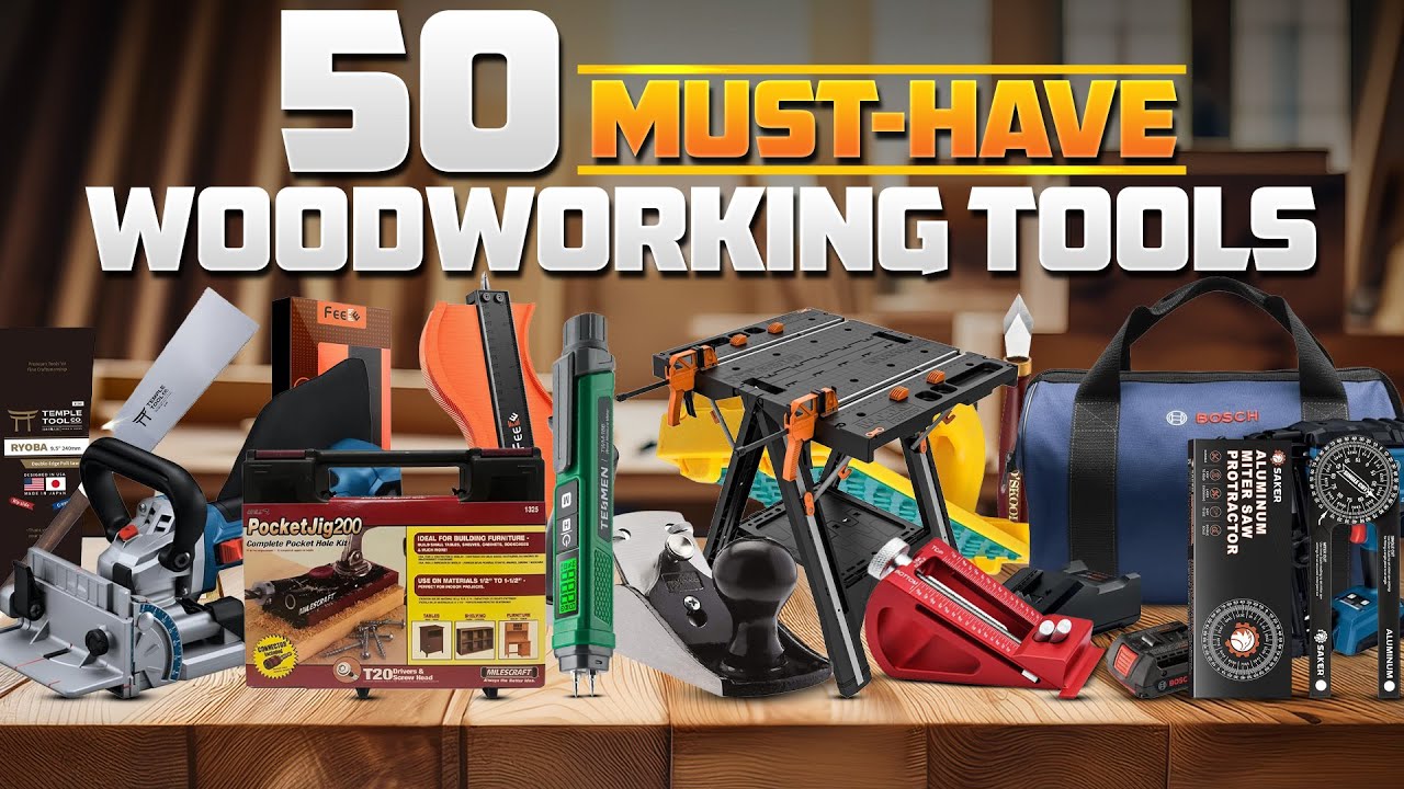50 Must-Have Woodworking Tools Every Beginner Needs on Amazon - YouTube