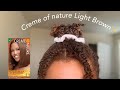 Dying My Natural Hair Golden Light Brown| Creme of Nature
