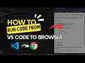 How to Run Code from VS Code to Browser | #programming #coding