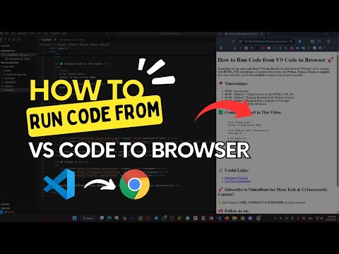How to Run Code from VS Code to Browser | #programming #coding