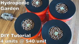 Easy Hydroponic Garden DIY Tutorial using 5 Gallon Buckets