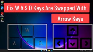 fix w a s d keys are swapped with arrow keys windows 11/10